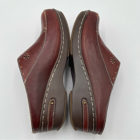 L'Artiste Spring Step Chino Shoes Women's 40/ 9 Brown Wedge Mule Clogs - Picture 10 of 14